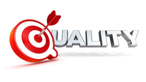 "Quality" sign graphic