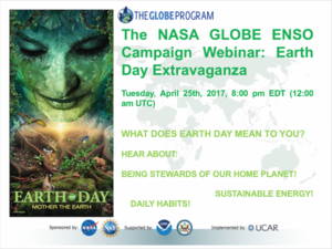 A poster of Earth Day Extravaganza.