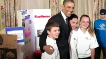 White House science fair students