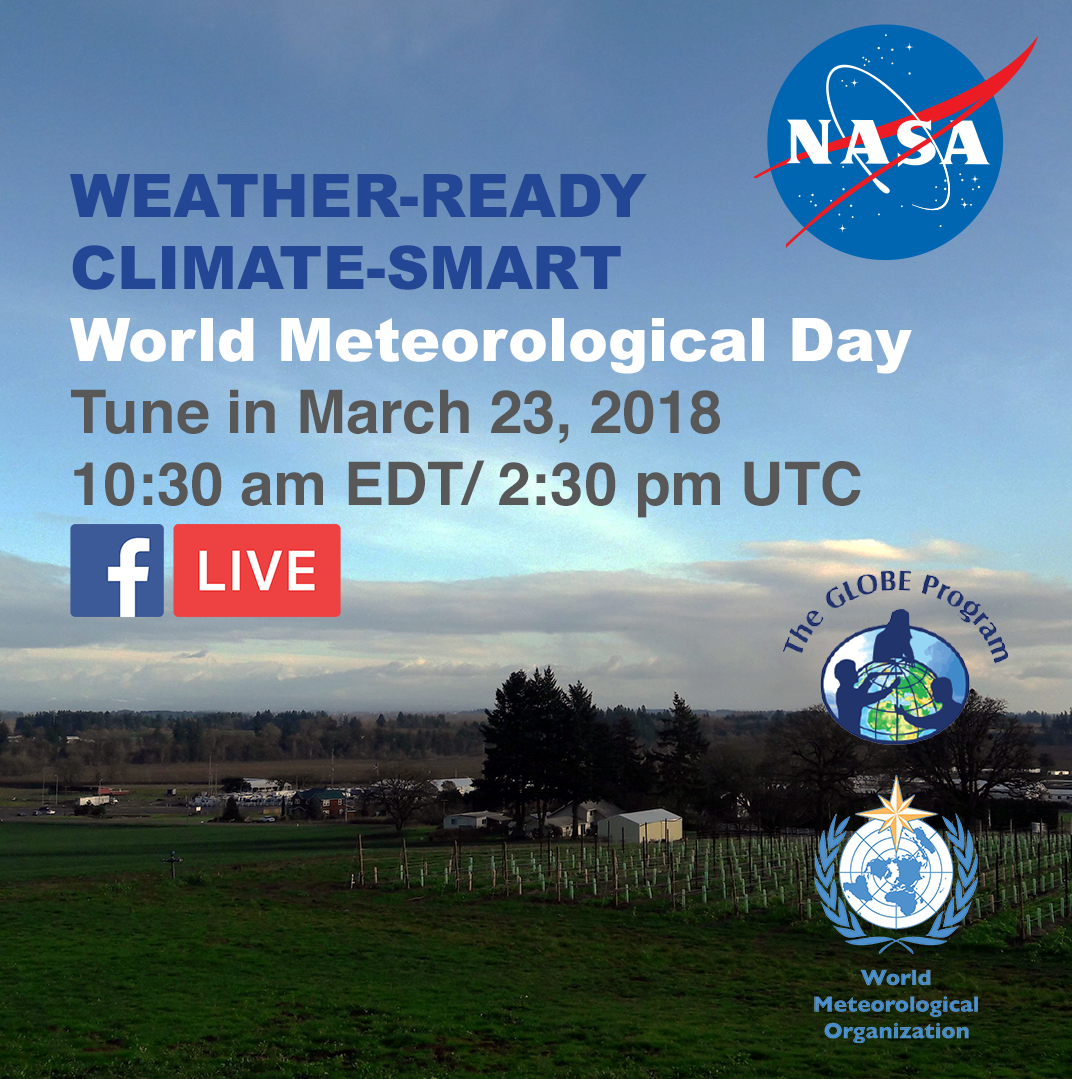World Meteorological Day Facebook Live event shareable