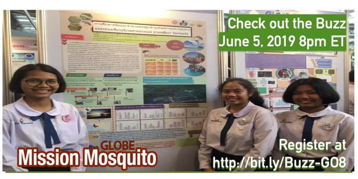 GLOBE Mission EARTH Webinar "CheckOut the Buzz" shareable