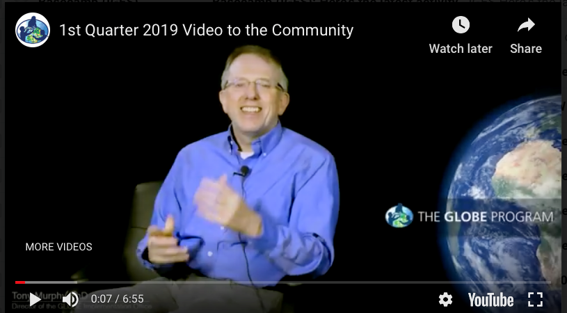 Photo of Dr. Tony Murphy in latest video address to the community
