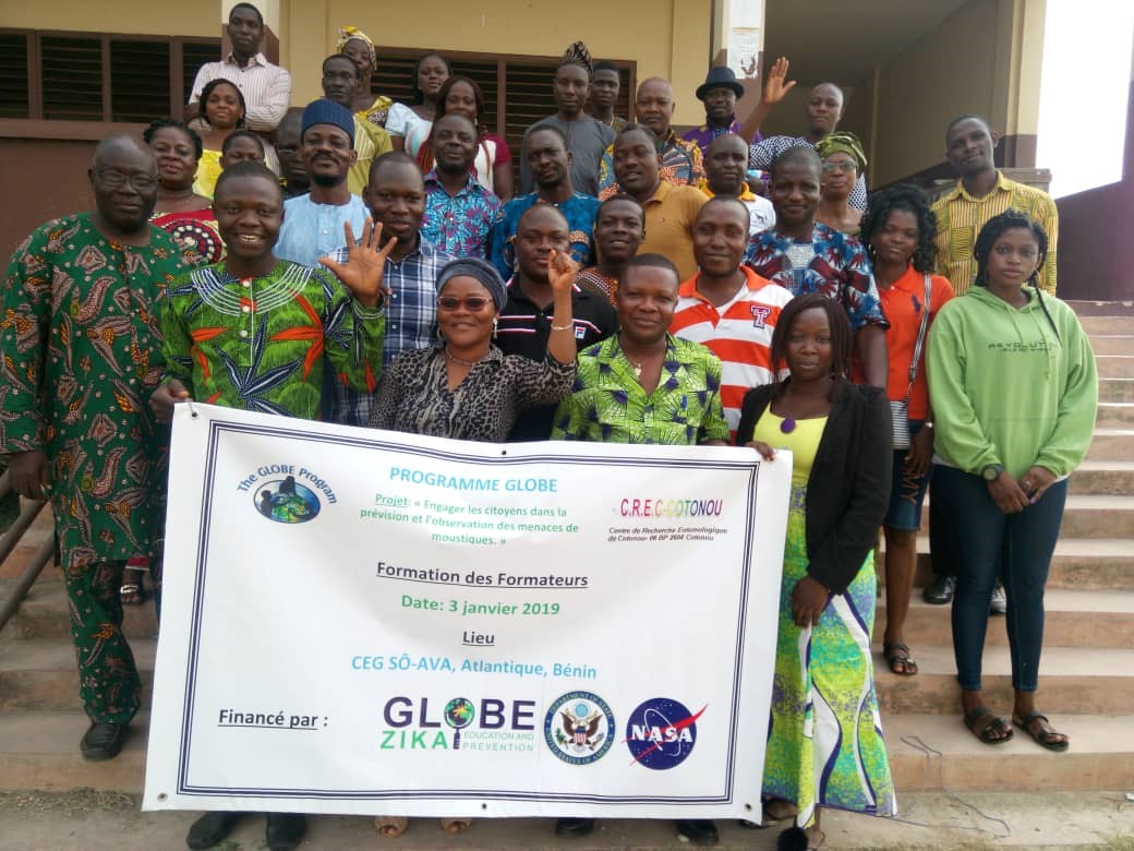   GLOBE Zika Education and Prevention Project participants in Benin.
