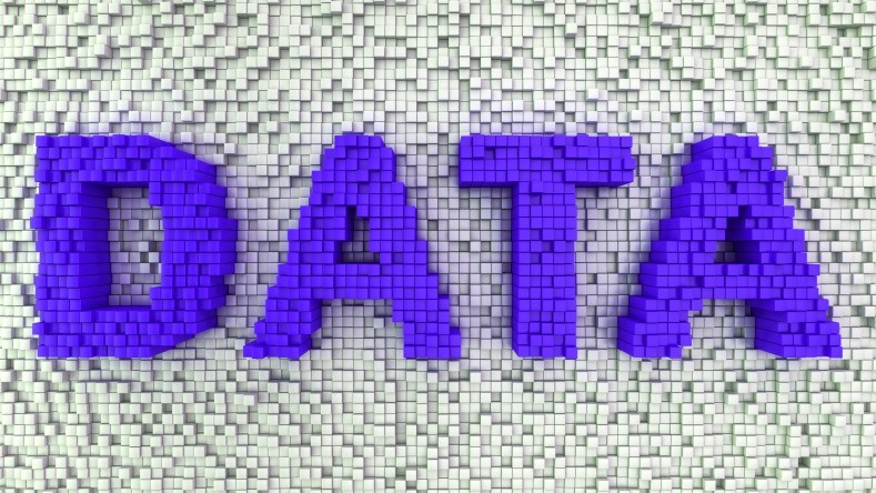 Graphic of the word, "Data"