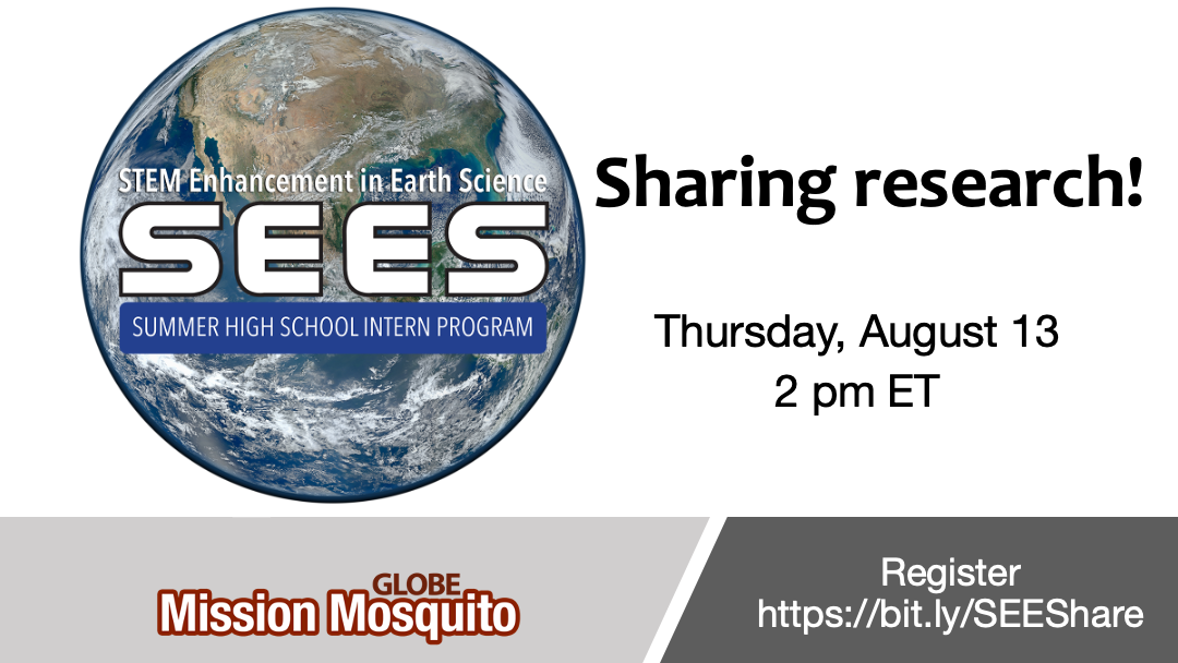 GLOBE Mission Mosquito 13 August webinar shareable