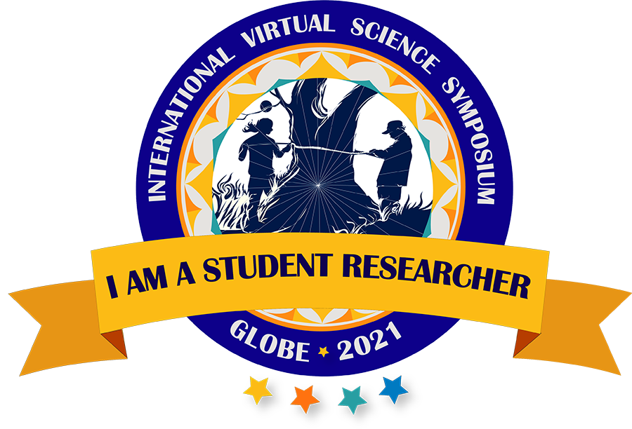 2021 IVSS Badge, "I AM A STUDENT RESEARCHER"