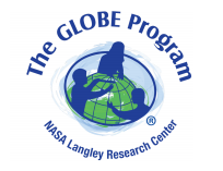 The GLOBE Program Logo with "NASA Langley Research Center" underneath the world