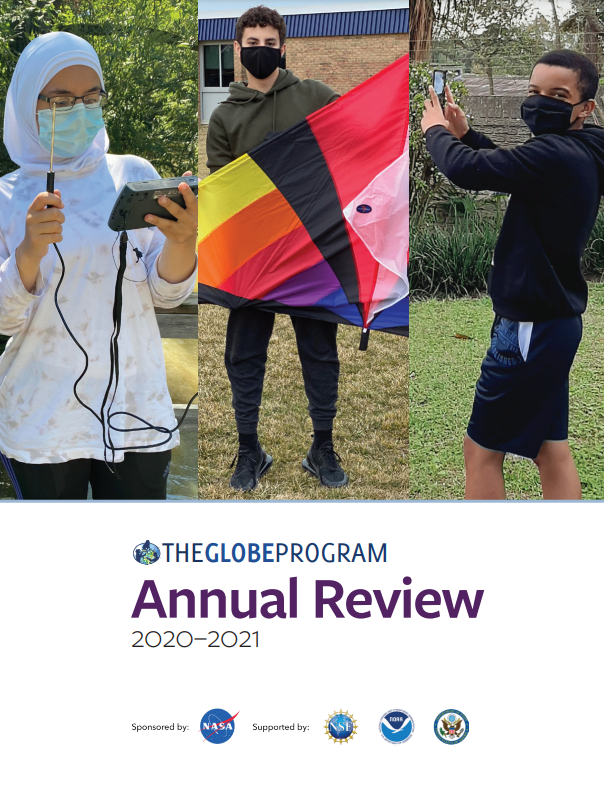 The cover of the 2020-2021 GLOBE Annual Review