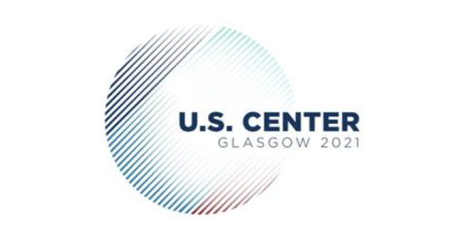The U.S. Center Glasgow 2021 (COP26) logo