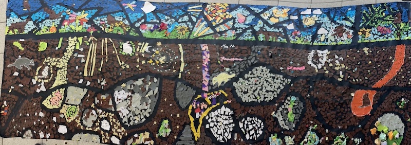 soil mural created at the Soil and Solar Festival
