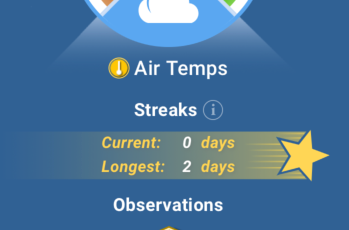 [[You can start a streak for any GLOBE protocol. Your streak display will show the current streak and your longest streak to date.]]